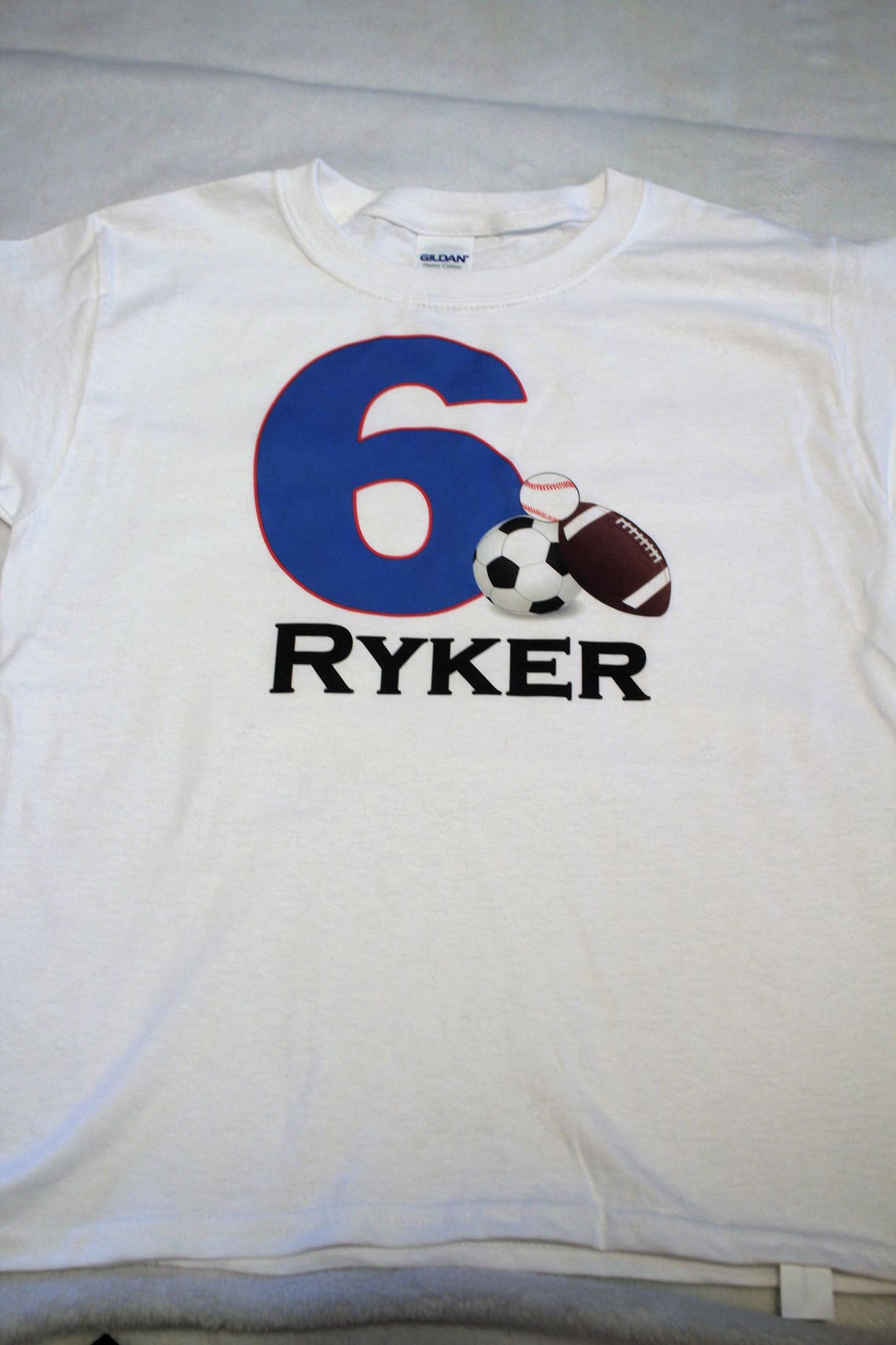 Sports Birthday Shirt/custom Sports Birthday Shirt/boys Etsy