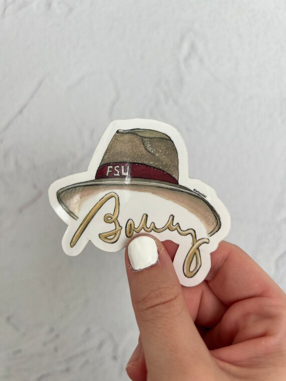 Bobby Bowden Sticker / FSU Computer 