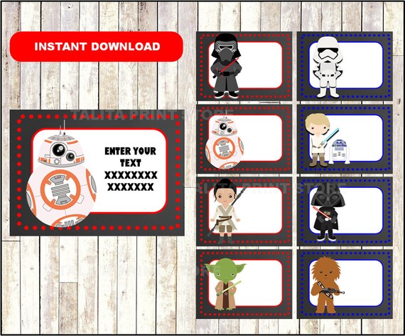 star wars labels
