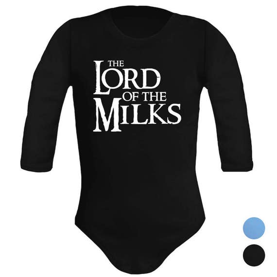 Beb/é friki. Regalo original The lord of the rings//El se/ñor de los anillos - parodia Babero beb/é divertido Babero de beb/é The lord of the milks