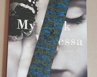 Set of 5 - Blue Cork Fabric Bookmark, Gift, Bookworm, Book, Present
