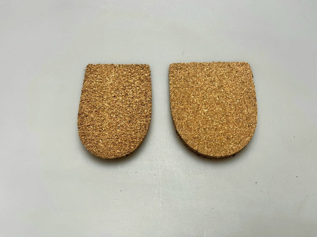 Cork Heel Lift Small and Large, Heel Insert Cork Insoles Etsy