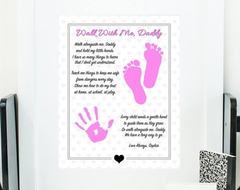 Wander With Me Daddy Poem Hand Prints Reward Footprints Reward Etsy graphic about Walk With Me Daddy Poem Printable referred to as Stroll With Me Daddy Poem Hand Prints Reward Footprints Present Etsy