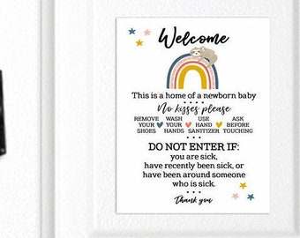 gift boy, girl & twin NICU,Neonatal,SCBU ; Do not touch Premature Baby Signs 