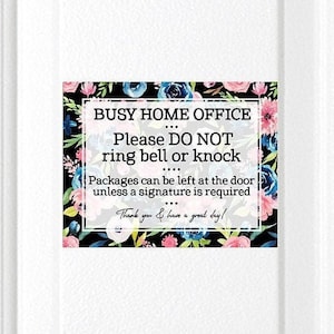 Busy Home Office Door Sign Door Magnet Leave Packages Do - Etsy