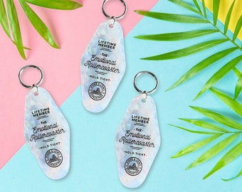 The Emotional Rollercoaster Motel Keychain