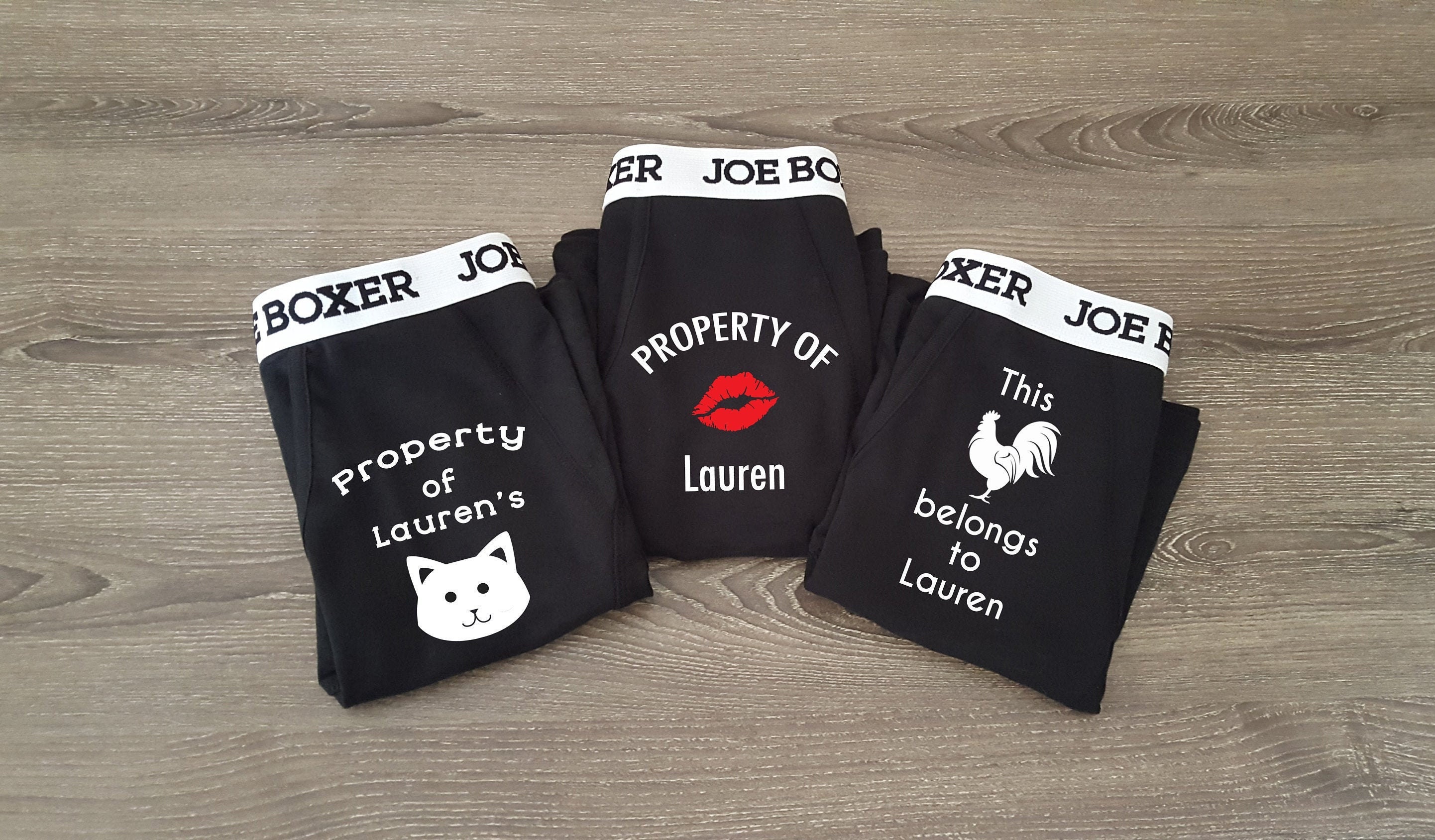 Boxer Brief Gift Set Funny Boxers Personalized Gift for Him Etsy