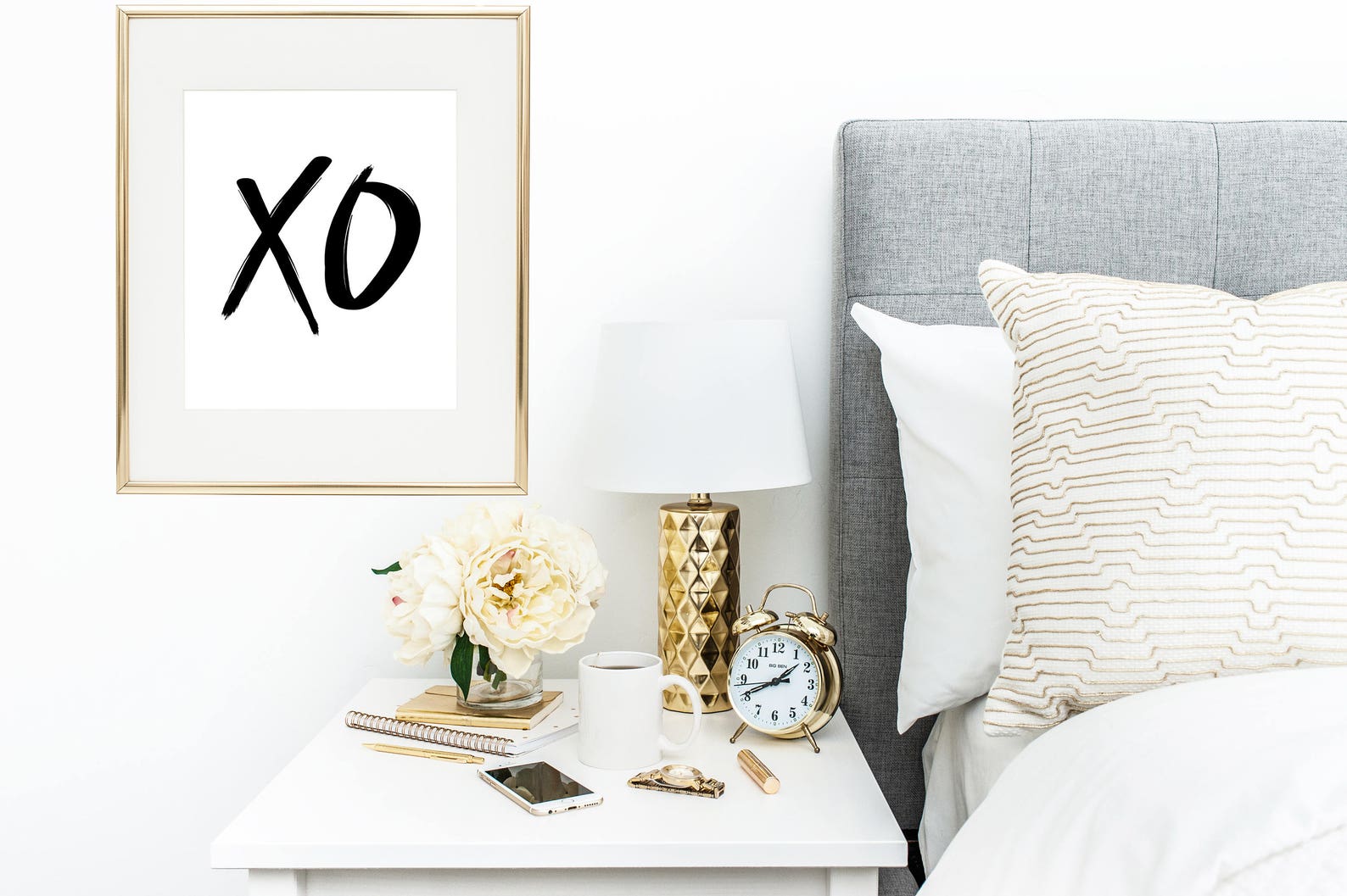 XO Print XO Wall Art XO Printable Hugs and Kisses Print Etsy