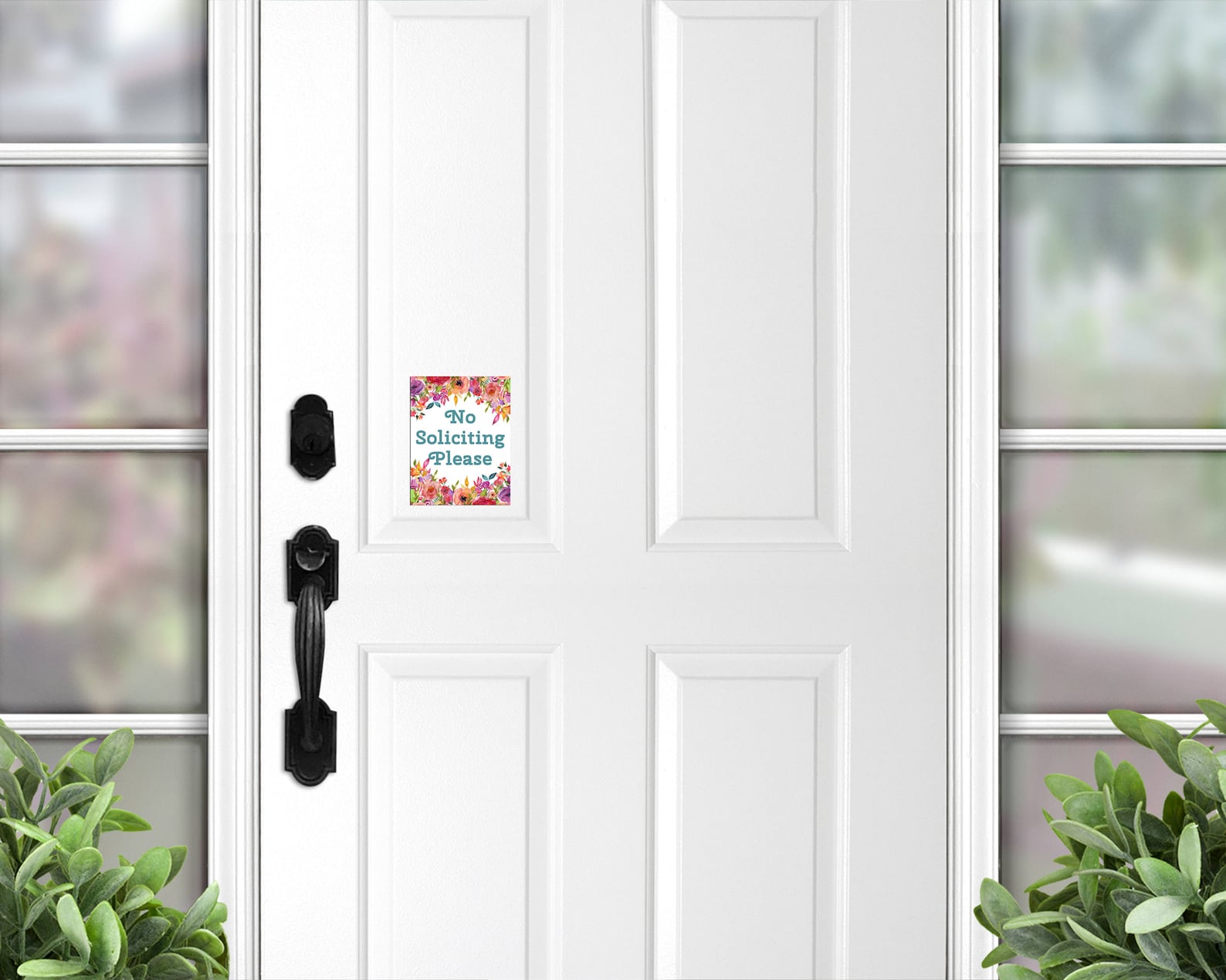 No Soliciting Door Hanger No Soliciting Door Door Etsy
