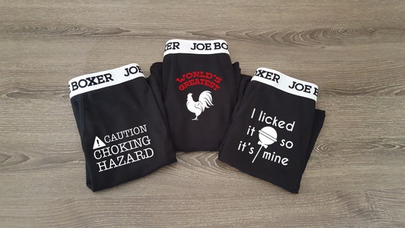 Choking Hazard Your Face On Custom Men/'s Boxer Shorts Warning Sign Underwear Valentines Briefs Undify Yourself Personalized Boxers