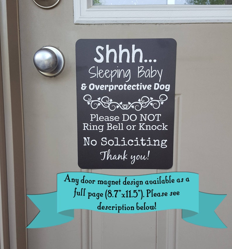 Sleeping Baby Door Sign Barking Dog Sign Resting Parents Do Etsy
