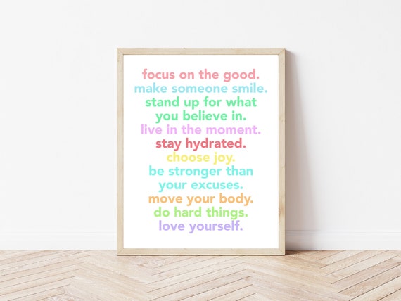 Inspirational Quotes Printable Commandments Focus On The Etsy Inspirational Quotes Printable Commandments Focus On The Etsy