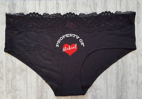 personalized panties