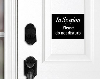 In Session Door Magnet, Please Do Not Disturb, Door Sign, Massage In Progress, Therapy Session, Meeting Sign, Business Sign, Home Office