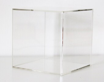 Premium Clear Acrylic/Lucite Display Box for Home Goods, Event Decor, and Storage