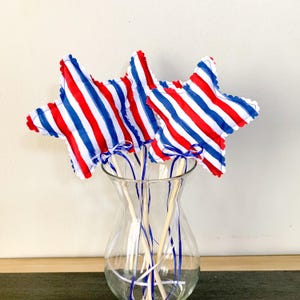 Patriotic Fabric Stars Set: Americana Fourth of July Decor