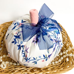 Fabric Pumpkin: Farmhouse Autumn Decor, Country Style Bowl Filler