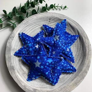 Americana Fabric Star Bowl Fillers: Patriotic Fourth of July Decor