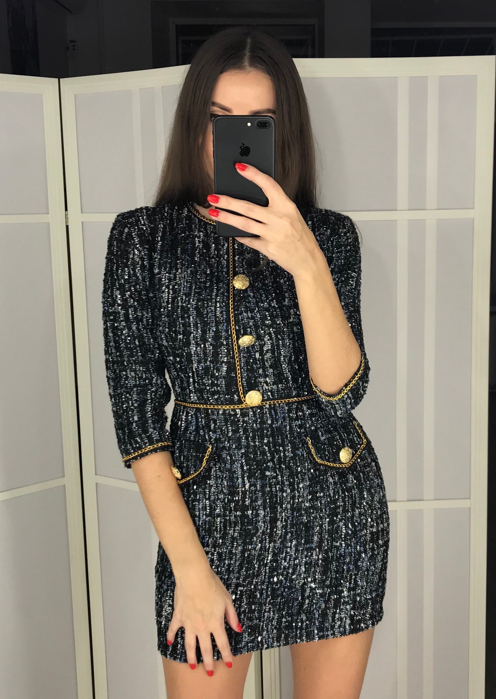 How I styled a Chanel-Inspired Tweed Dress