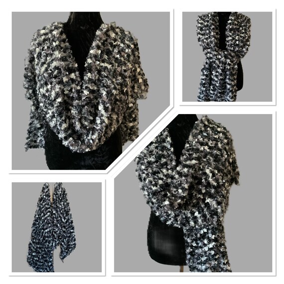 sparkly evening shawl