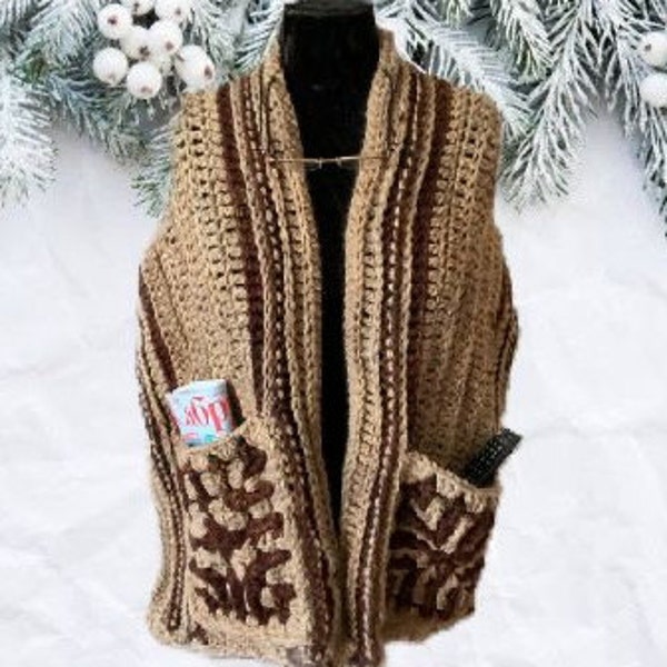 Pocket shawl Pocket wrap Crochet Reader’s Wrap Boho wrap with pocket  Ladies wrap Reading wrap Pocket scarf shawl cappuccino beige brown