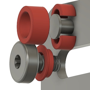615 South Jeep Wrangler TJ LJ Front Seat Support Bushings CAD Diagram