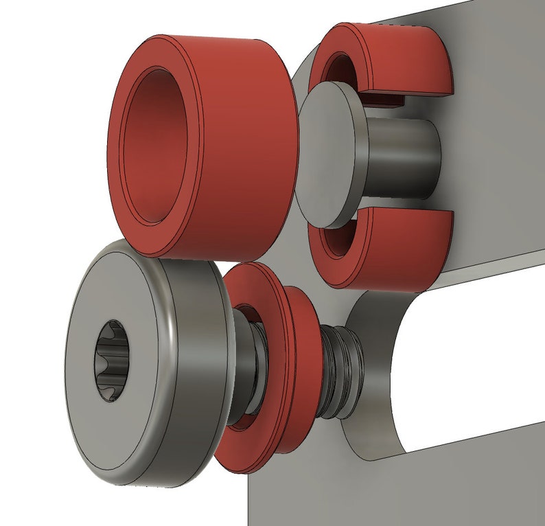 615 South Jeep Wrangler TJ LJ Front Seat Support Bushings CAD Diagram