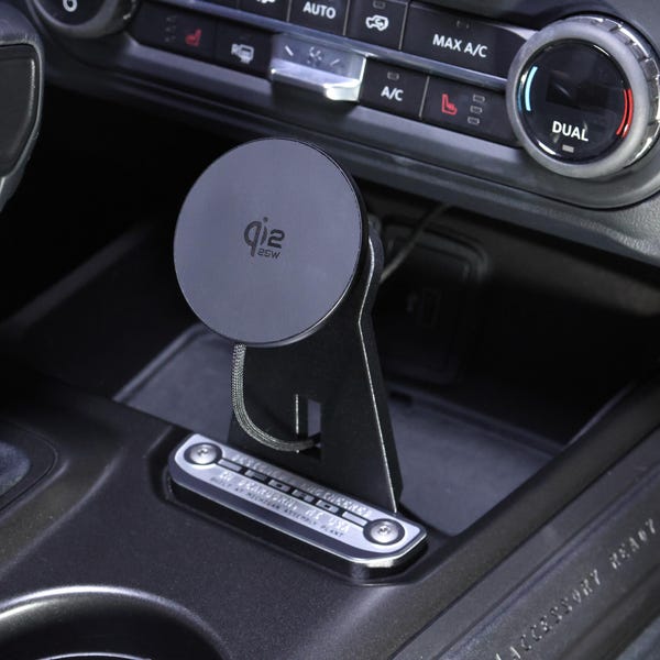 Ford Bronco MagSafe Wireless Charger Phone Mount (2021-2026) | Console Swivel Phone Holder