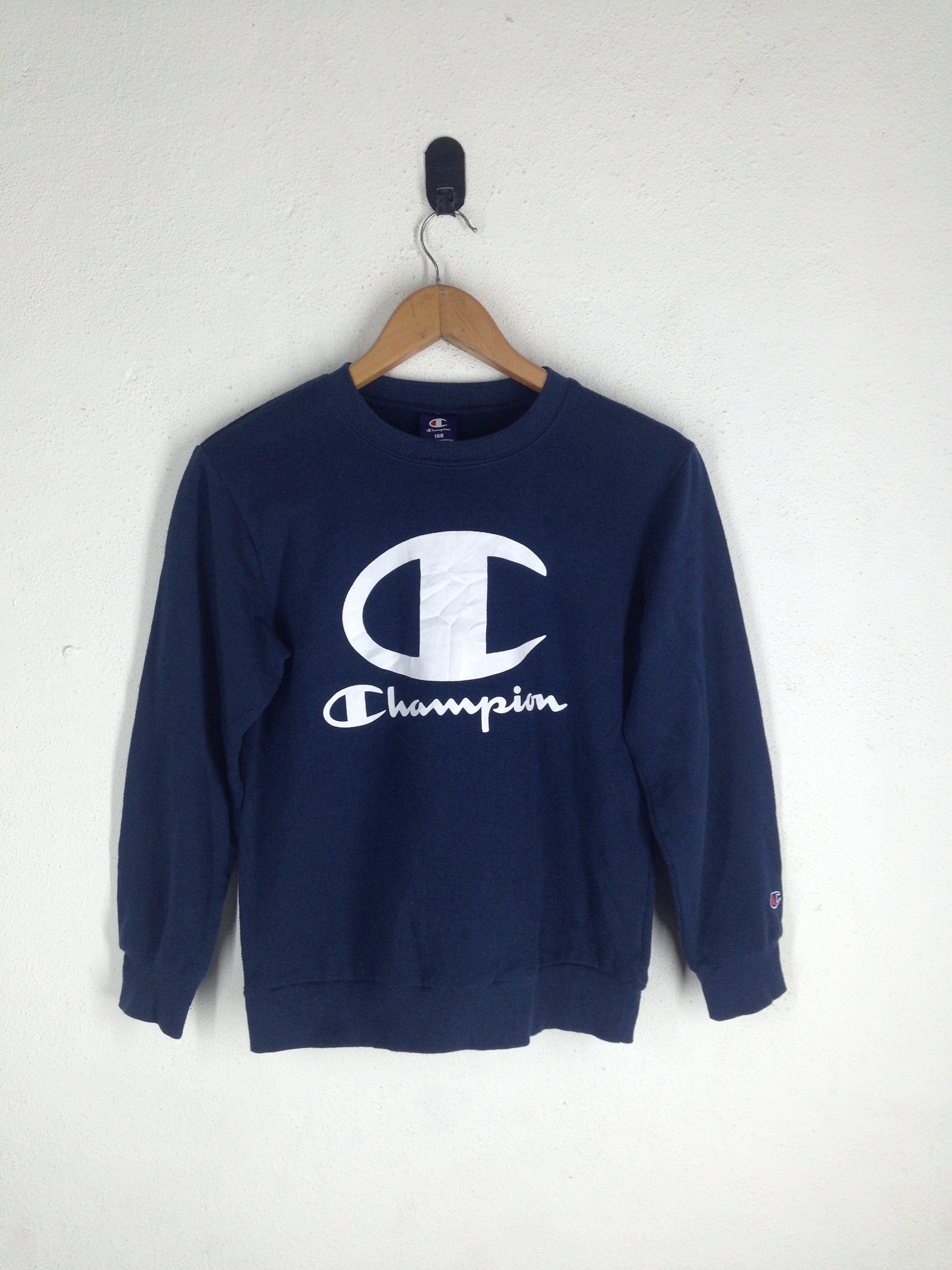 champion sweatshirt mens blue