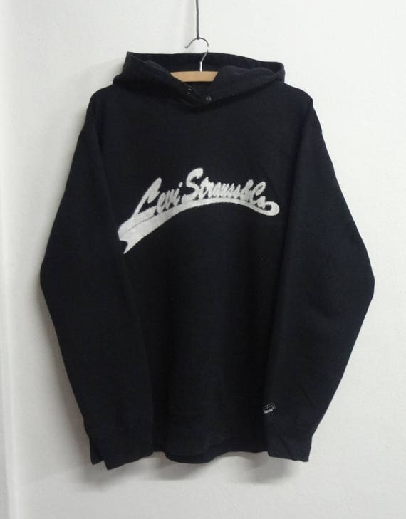Vintage 90s Levis Sweatshirt Hoodie Swag Hip Hop Streetwear Pullover Size Xl