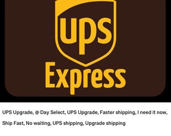 UPS Express, Faster shipping, 3-4 Day USA, ship Fast, No waiting, UPS shipping, Upgrade shipping