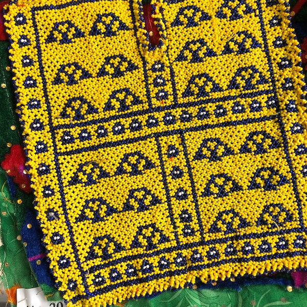 Black - Handcrafted Kutch Hand Embroidery Keychain