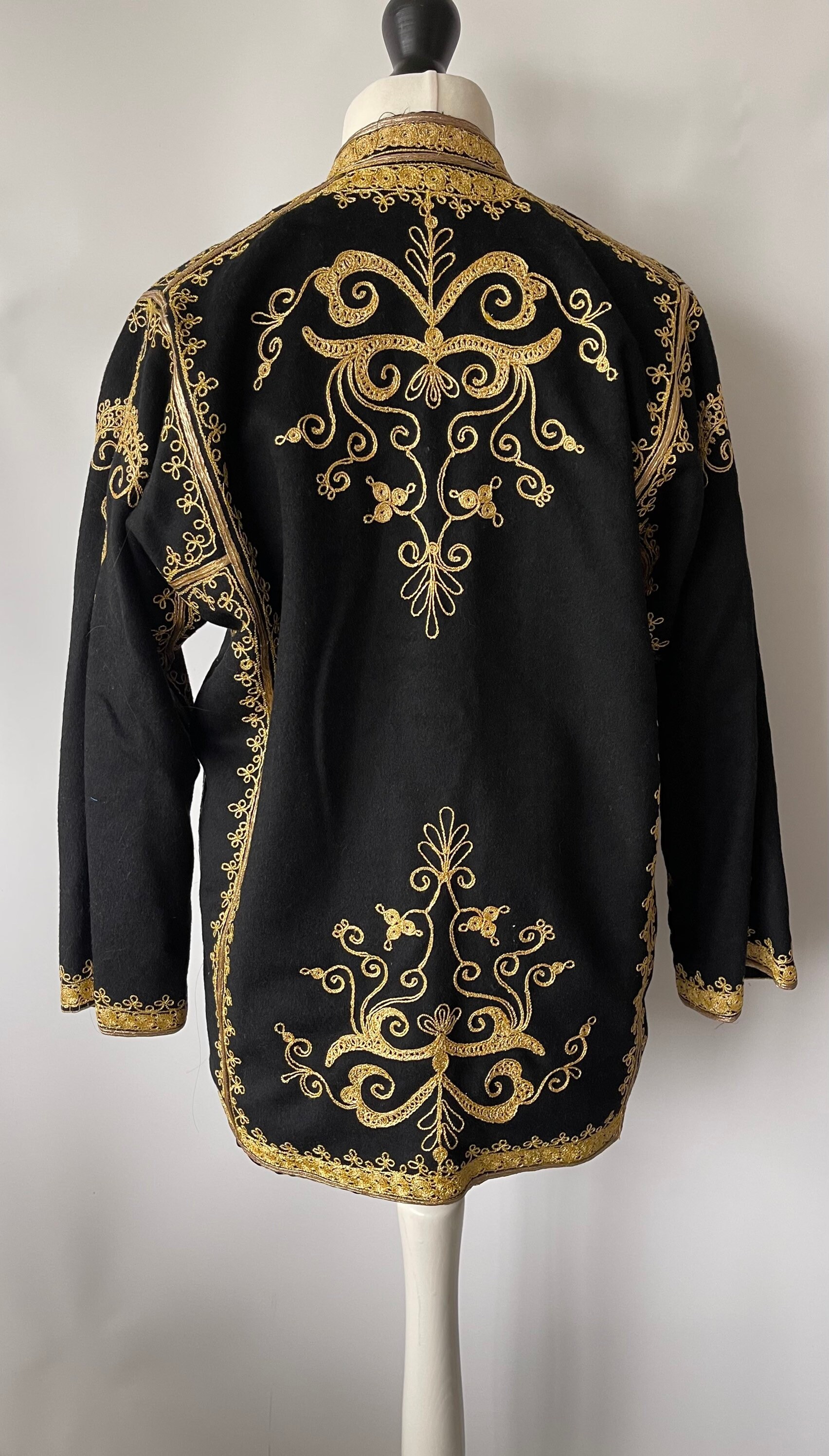 Stunning Vintage Black Wool Turkish Ottoman Jacket With Gold - Etsy UK