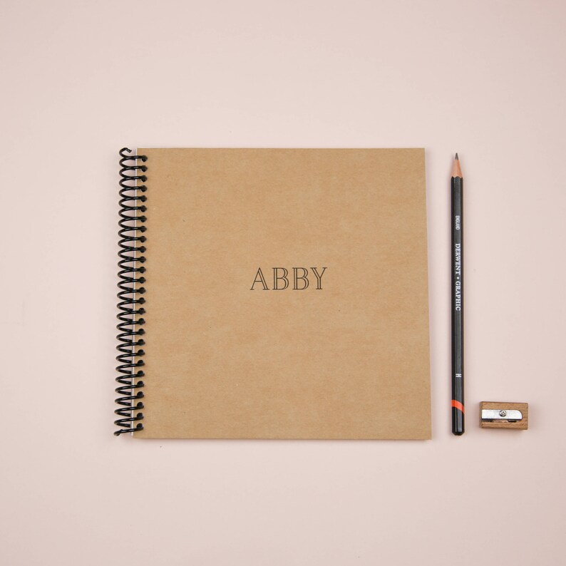 Custom Kraft Hardcover Scrapbook 7inx7in Blank Journal Etsy