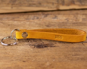 Leather Keychain Personalized, Hand crafted, Key Chain, Key ring, Custom key chains