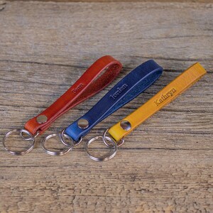 Hand Crafted Personalized Leather Key Chain, Hand made Key Chain, Custom made