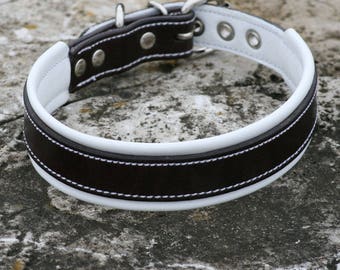 Leather Dog Collar - Handcrafted Leather Dog Collar -  100%  Real Leather High Quality Dog Collars personalized collars Custom made collar