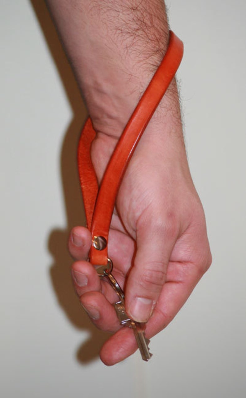 Leather Key Chains Hand made Wrist Strap Key Chain Hand Etsy