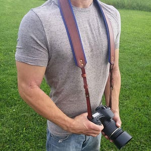 Leather Camera Strap, Personalized camera strap, Photographers Custom Leather Camera Strap, Handmade, Leather camera sling, gift, Wedding