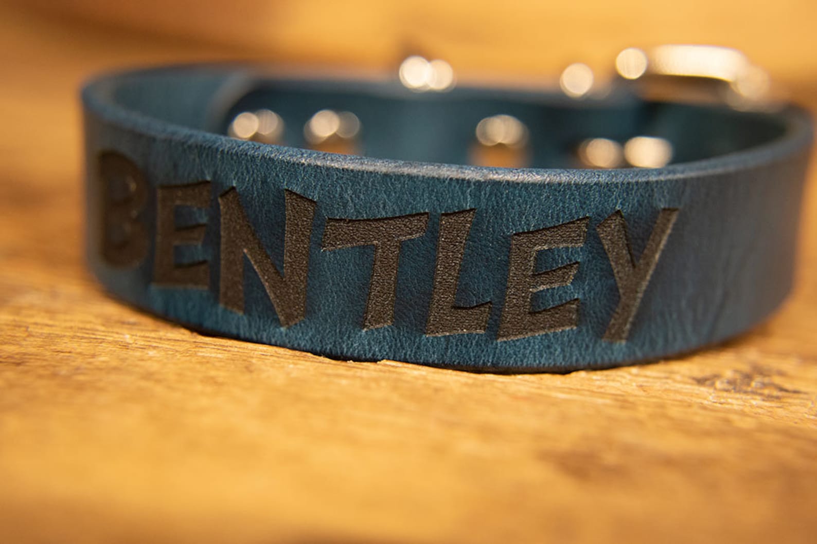 Leather Dog Collar with Font Handcrafted Leather Dog Collars Etsy