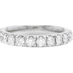 1.80 Carats Natural Diamond 950 Platinum Eternity Ring
