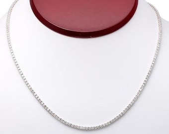 1カラット天然ダイヤモンドペンダントネックレス 18Kホワイトゴールド