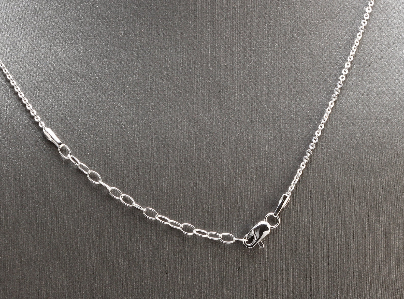 14k Solid White Gold Infinity Necklace With Natural Diamond - Etsy