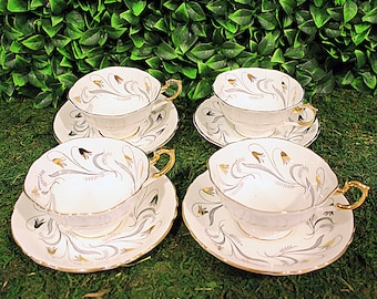 Paragon Silver and Gold Teacup Set