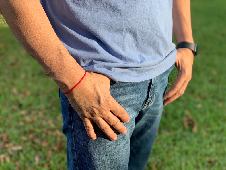 waterproof jewelry Mens beach bracelet thick men bracelet Mens cord bracelet gray cord surfer bracelet