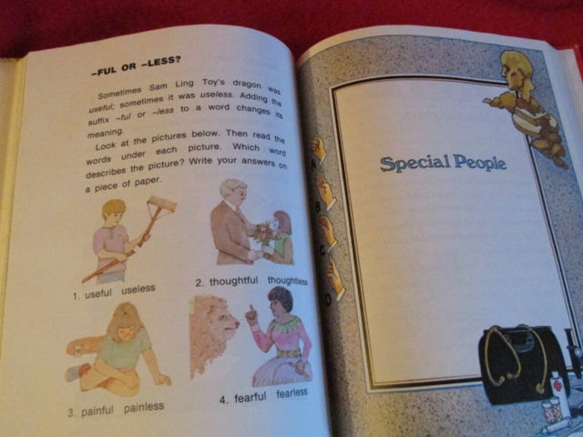 Children's Book hand Stands From the Allyn and Bacon Reading Program Etsy