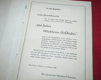 GERMAN/RELIGION: 700 Jahre Miehlen by Edmund Gross (German Language)