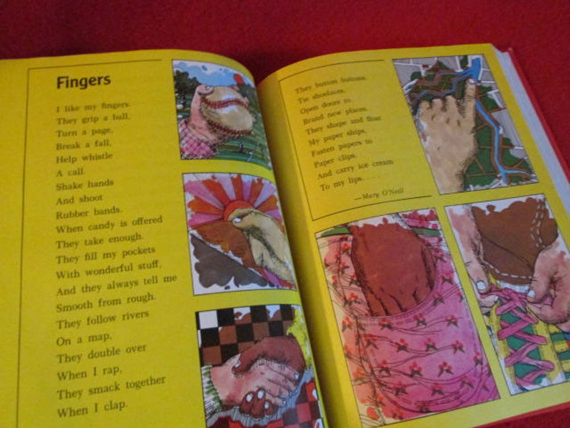 Children's Book hand Stands From the Allyn and Bacon Reading Program Etsy