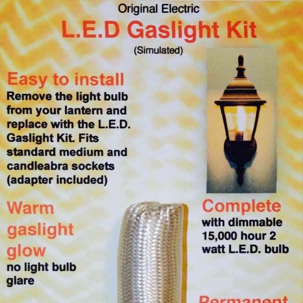 Original Electric L.E.D. Gaslight Kit