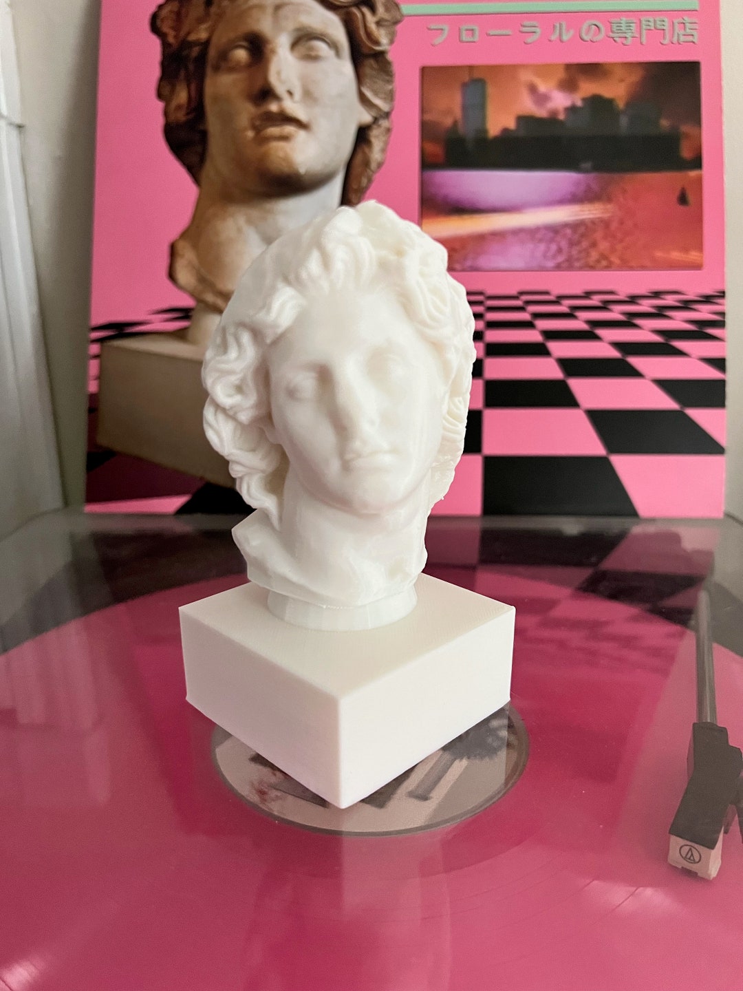 Vaporwave Macintosh Plus リサフランク Floral Shoppe Helios Bust Statue Etsy